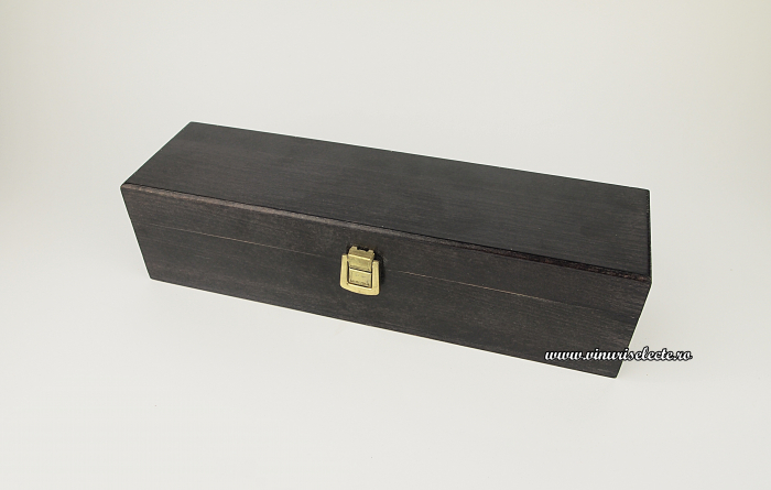 Cutie lemn masiv de fag 1 sticla de vin 38x8.5x8.5 [2]