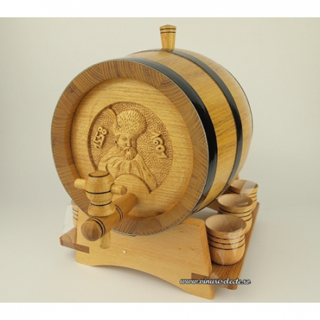 Ambalaje vin - Butoias sculptat din dud pentru tuica, caisata, ciresata s.a.