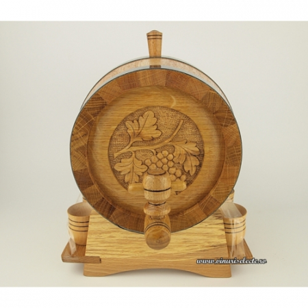 Butoias sculptat din stejar pentru vin [1]