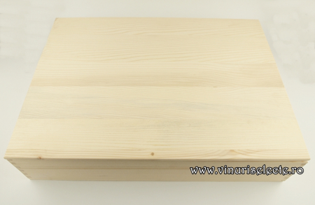 Cutie lemn masiv 5 sticle de vin 48.5x37x10 [2]