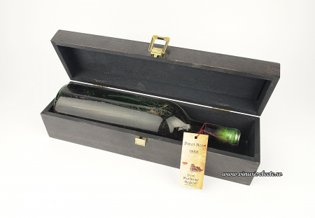 Ambalaje vin - Cutie lemn masiv de fag 1 sticla de vin 32.5x8x8