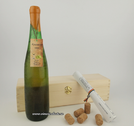 Feteasca Alba - Feteasca Alba 1986 Vaslui in cutie lemn