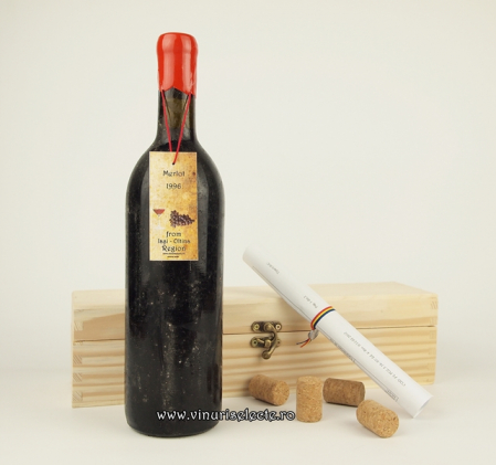 Merlot - Merlot 1996 Iasi Oltina in cutie lemn
