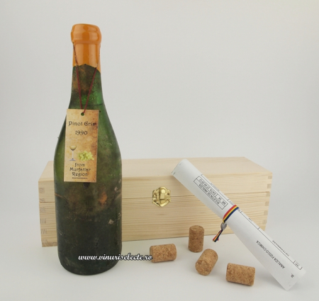 1990-1999 - Pinot Gris 1990 Murfatlar in cutie lemn