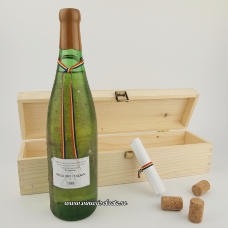 Vinoteca - Riesling Italian 1988 Valea Calugareasca in cutie lemn