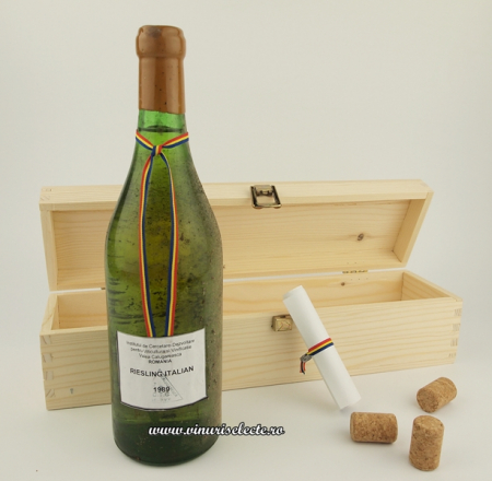 Vinoteca - Riesling Italian 1989 Valea Calugareasca in cutie lemn