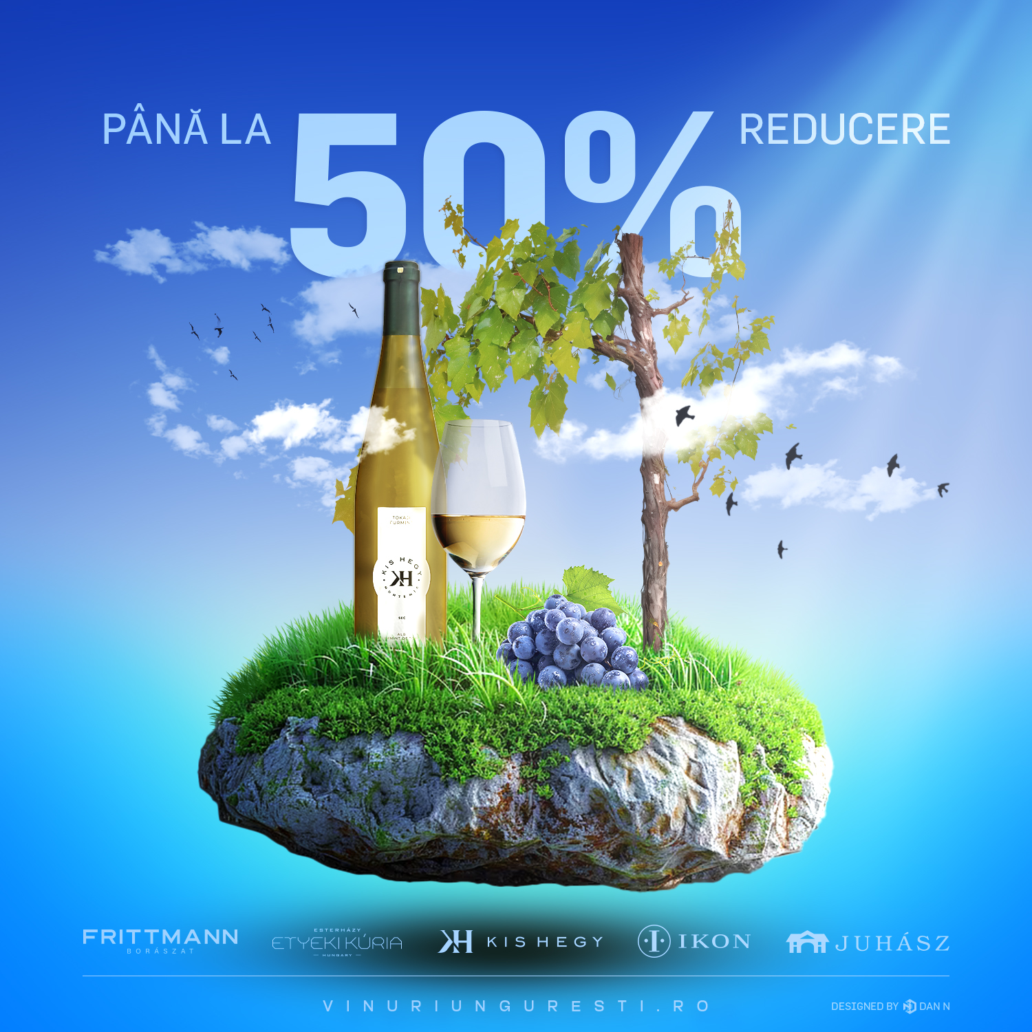 Reduceri de până la 50% la vinuri