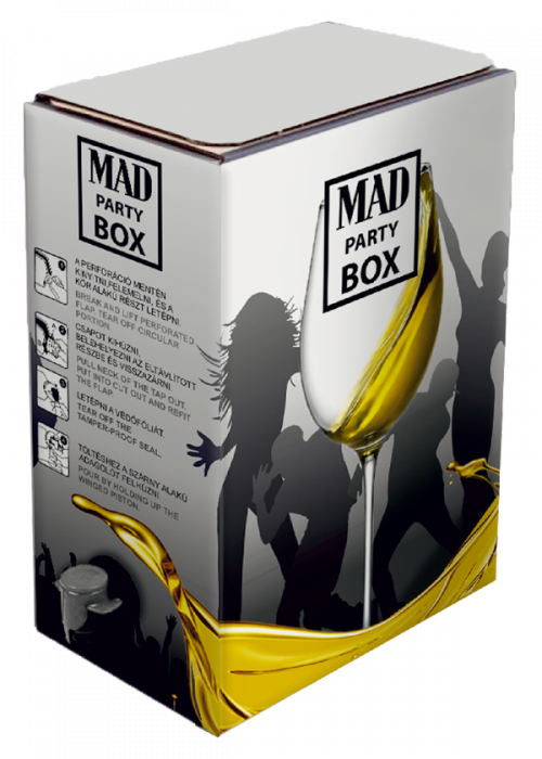 Vin alb demisec MAD Party Box [1]