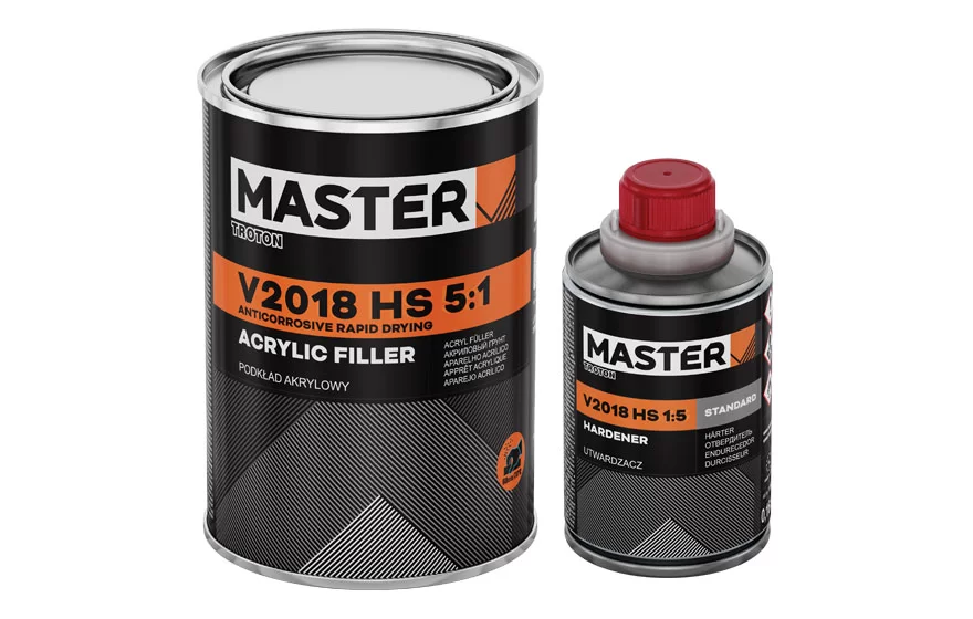 Filler & Primer - Master filler acrilic HS cu intaritor V 2018 5:1  0,96 L cu INTARITOR