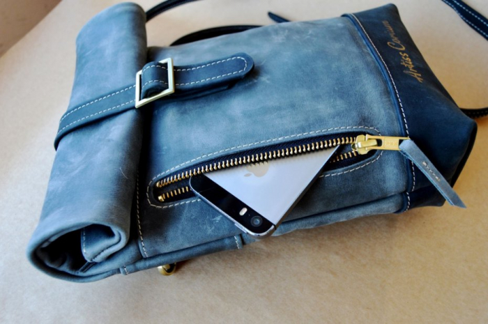 Geanta roluita handmade piele naturala Artiss Corium [8]