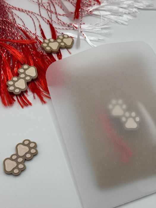 Mărțișor 2 Lăbuțe Printat 3D – Broșă 1 Martie [3]