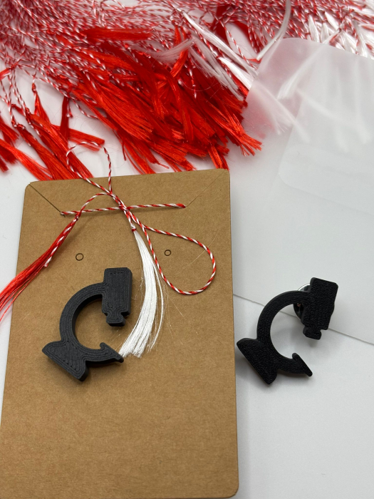 Mărțișor Biologie printat 3D cu broșă | Cadou 1 Martie [3]