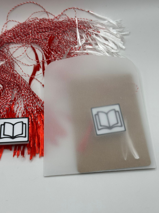 Mărțișor Carte Printat 3D – Broșă Originală 1 Martie [3]