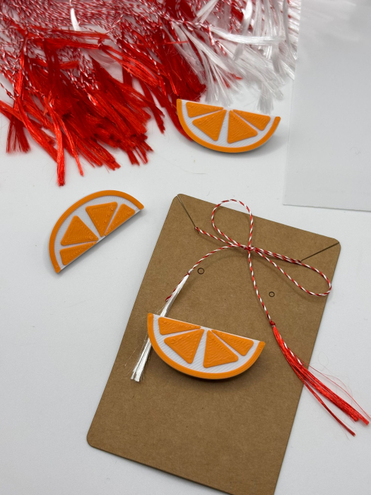 Mărțișor Citrice Printat 3D – Portocală, Lime sau Lămâie | 1 Martie [2]