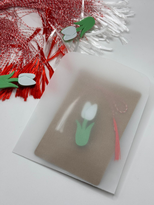 Mărțișor lalea mare printat 3D cu broșă | 1 Martie [3]