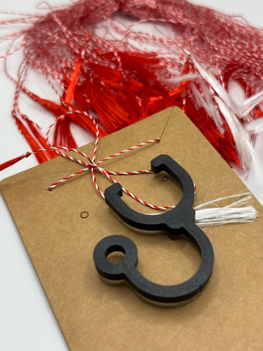 Mărțișor Medicină printat 3D cu broșă | Cadou 1 Martie [2]