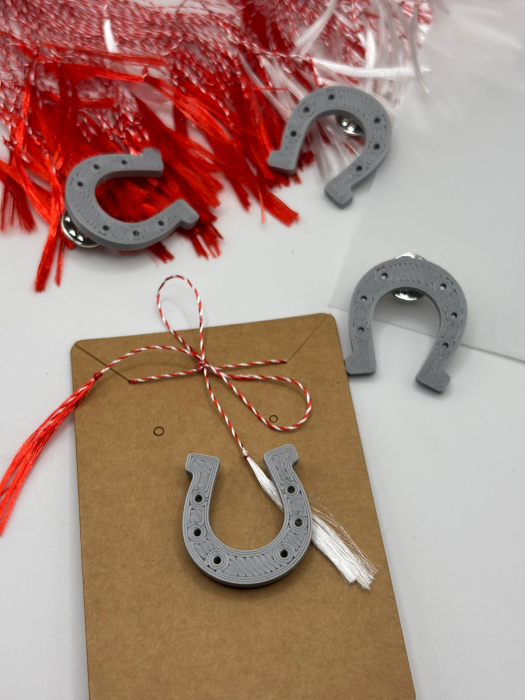 Mărțișor Noroc Printat 3D – Potcoavă sau Trifoi | 1 Martie [2]