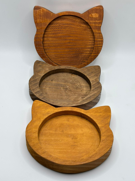 Set Promo 2 Suporturi Căni/Pahare Cap de Pisică | Preț Special [4]