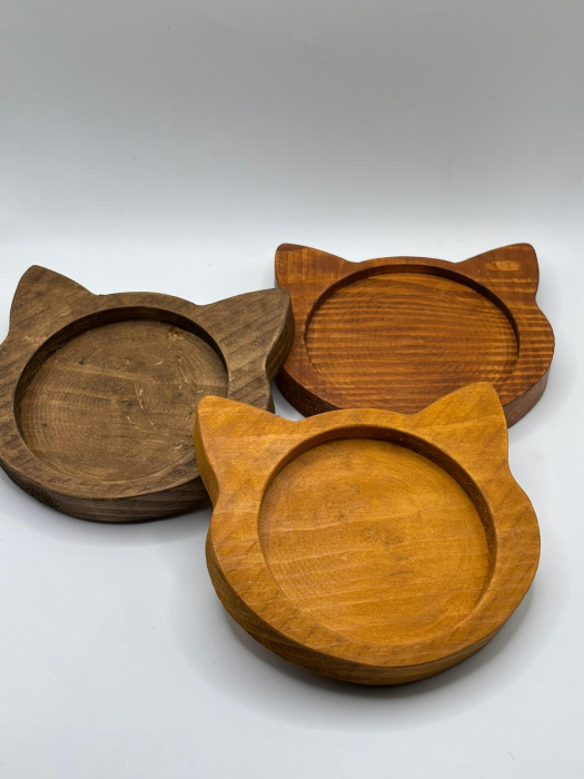 Set Promo 2 Suporturi Căni/Pahare Cap de Pisică | Preț Special [6]