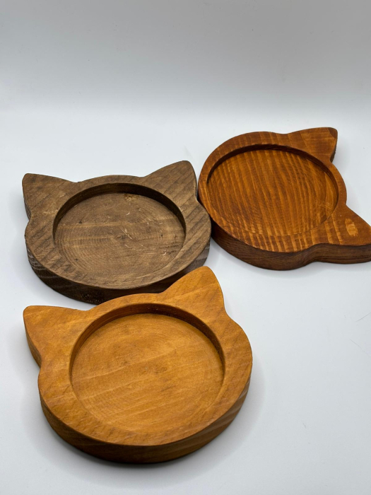 Set Promo 2 Suporturi Căni/Pahare Cap de Pisică | Preț Special [5]