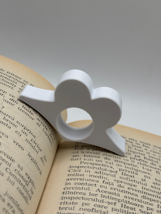 Suport pagini carte inimioară printat 3D [2]