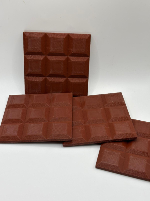 Coaster printat 3D – ciocolată | suport cană 9x9 cm [2]