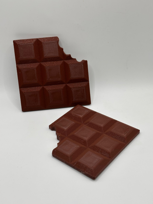 Coaster ciocolată mușcată printat 3D – suport cană 9x9 cm [2]