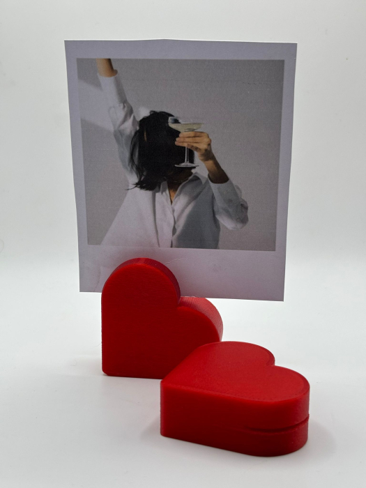 Suport poze inimă printat 3D – decor mobilier [3]