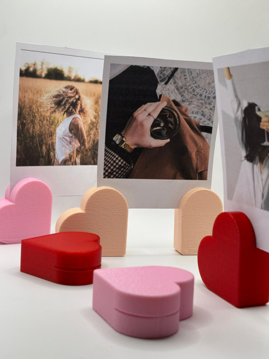 Suport poze inimă printat 3D – decor mobilier [4]