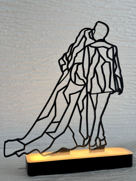 Tablou 3D personalizat cu iluminare ambientală | Printat 3D [2]