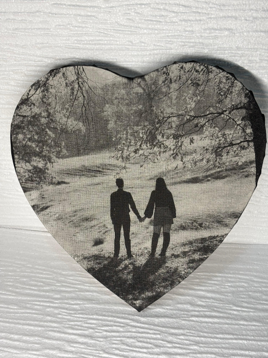 Tablou canvas personalizat – gravură laser foto alb-negru [2]