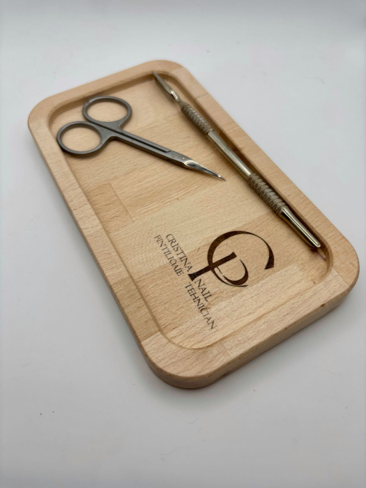 Tăviță din lemn masiv de fag – personalizabilă prin gravare [5]