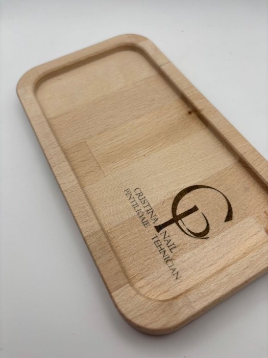 Tăviță din lemn masiv de fag – personalizabilă prin gravare [2]
