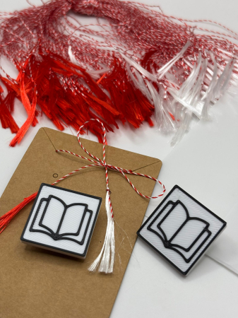 Produse sezoniere - Mărțișor Carte Printat 3D – Broșă Originală 1 Martie