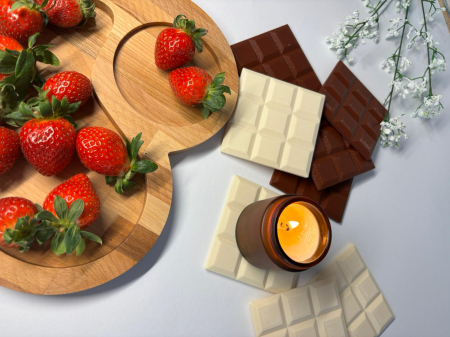 Pachete Promoționale - Pachet promo tăviță inimă din fag + coastere ciocolată | Decor & cadou