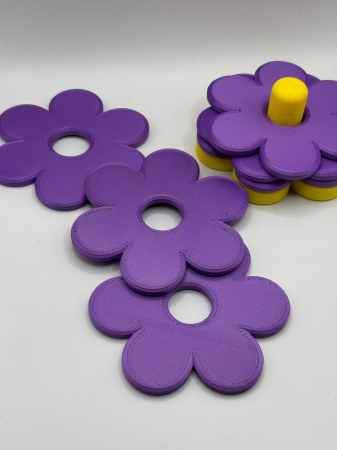 Suporturi de pahare - Set 6 suporturi pentru pahare si cani - Floare