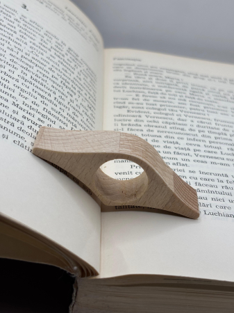 Accesorii pentru lectura - Suport de pagini din lemn masiv – pentru citit, 4 culori disponibile