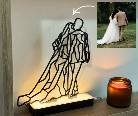 Accesorii casa - Tablou 3D personalizat cu iluminare ambientală | Printat 3D