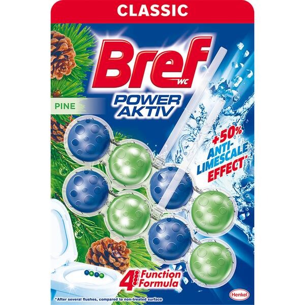 Bref Power Aktiv Odorizant toaleta Pine 2x50g [1]