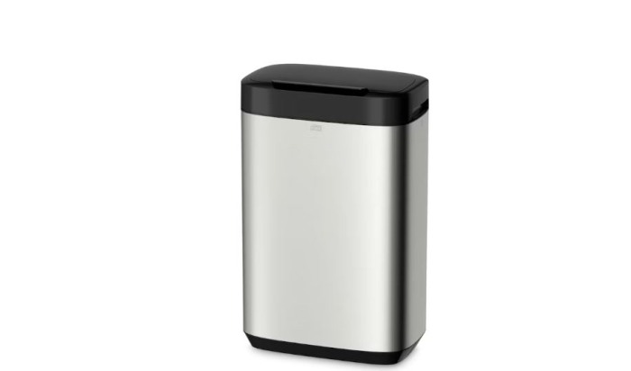 Capac pentru cos de gunoi inox 50 L, negru, Tork [2]