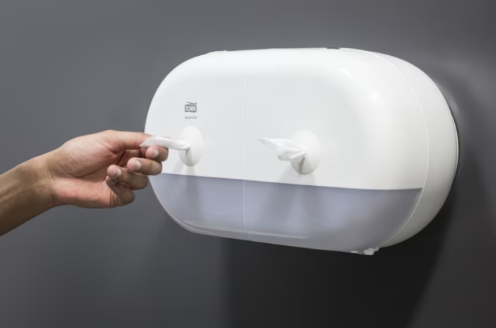 Dispenser alb hartie igienica, Tork SmartOne Twin [4]