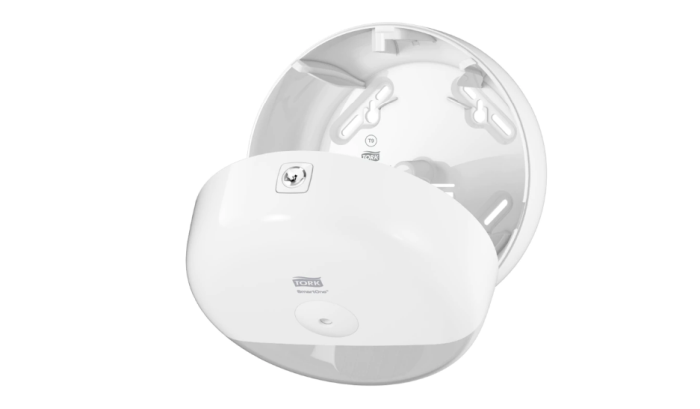 Dispenser hartie igienica Tork Smart One, Alb - Rola hartie igienica mini [3]