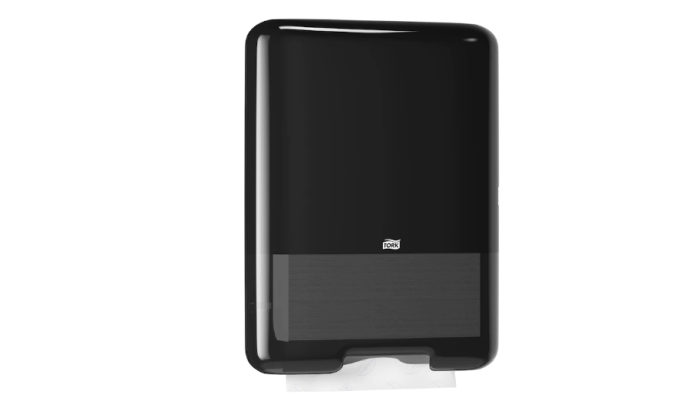 Dispenser prosoape hartie mare Tork, negru, V Fold, capacitate 500 servetele [4]