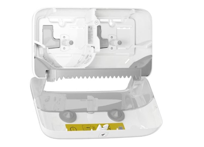 Dozator de hÃ¢rtie igienicÄƒ rolÄƒ medie, Tork, fÄƒrÄƒ tub, alb [3]