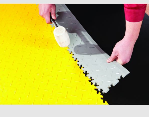 Fortelock, Pardoseala industriala din PVC pentru zone cu trafic intens si tonaj ridicat, model Diamond Industry, 510x510x7mm [12]