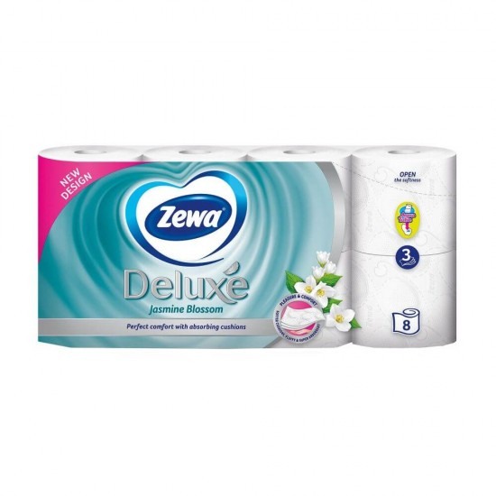 Hartie igienica Zewa Deluxe Jasmine blossom, 3 straturi, 8 role [1]