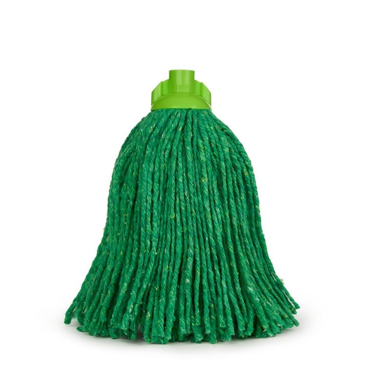 Rezerva mop bumbac colorat verde, 250 gr– Linie profesională [1]