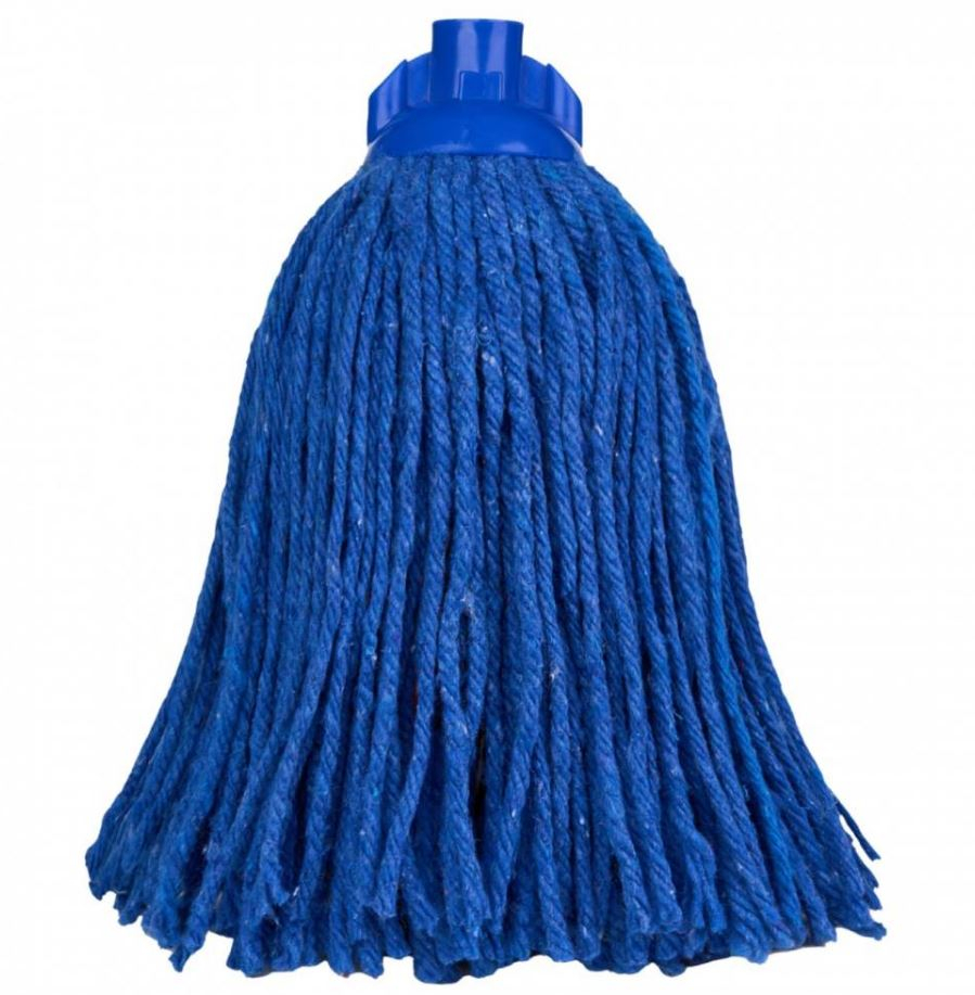 Rezerva mop bumbac colorat albastru, 250 gr– Linie profesională [1]