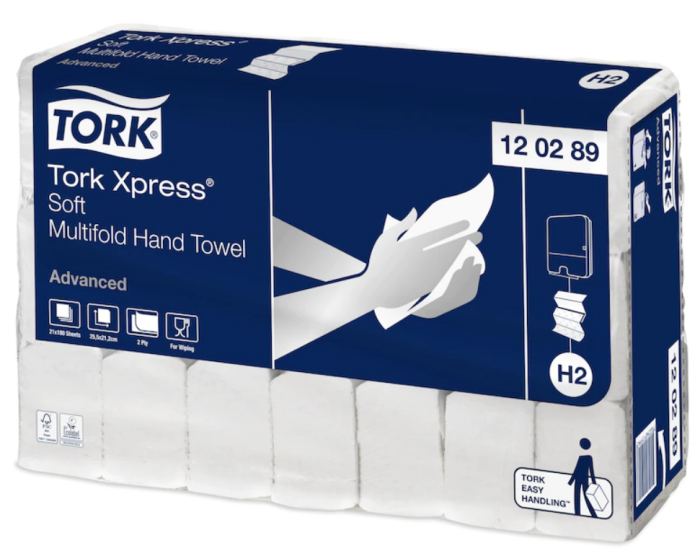Prosoape pentru maini, de hartie, Xpress Multifold Soft, Tork, 2 straturi [2]