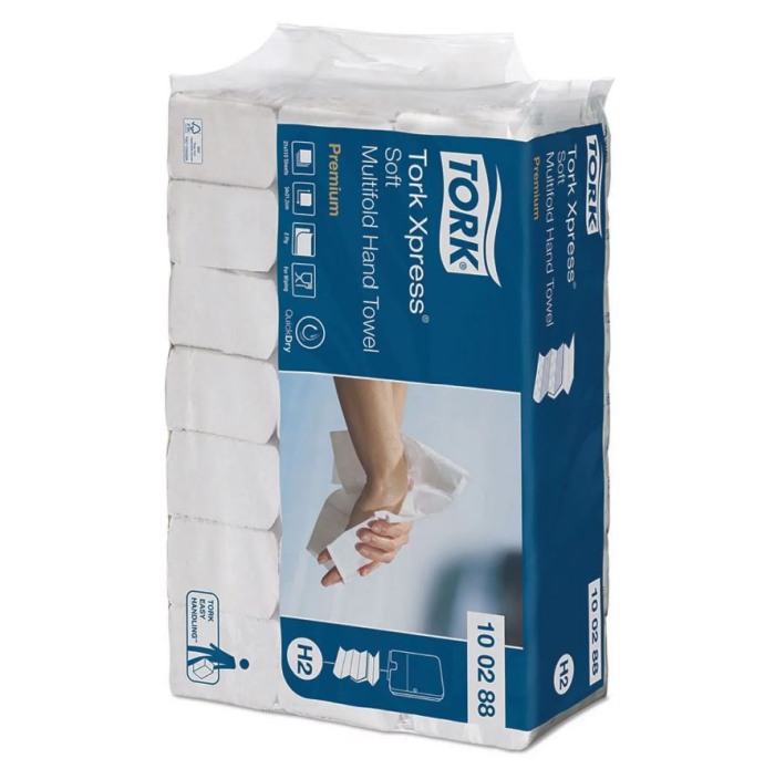 Prosoape pentru mÃ¢ini Tork Xpress Soft Multifold, albe, 2 straturi, 110 bucati/pachet [3]